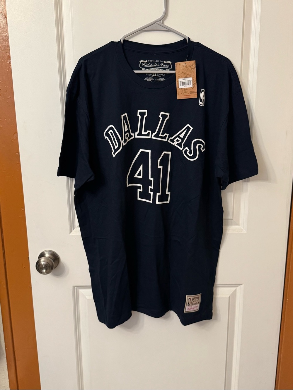 Mitchell & Ness Navy Dallas 41 Men's Tee